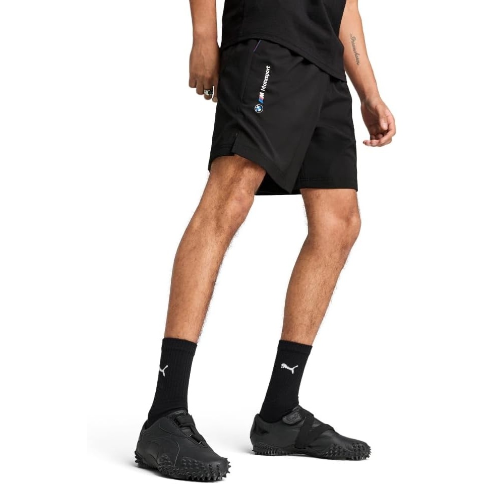 image:imagePUMA Mens Standard BMW M Motorsport Essentials Woven 7 Shorts Black SS25 XLarge