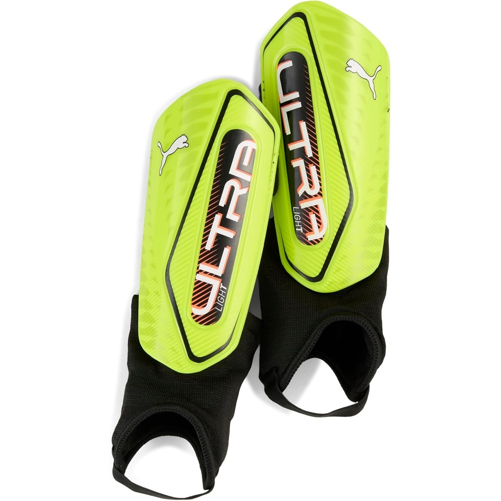 image:imagePUMA Mens Ultra Light Ankle Shinguards Soccer CleatsLime SqueezePuma Black