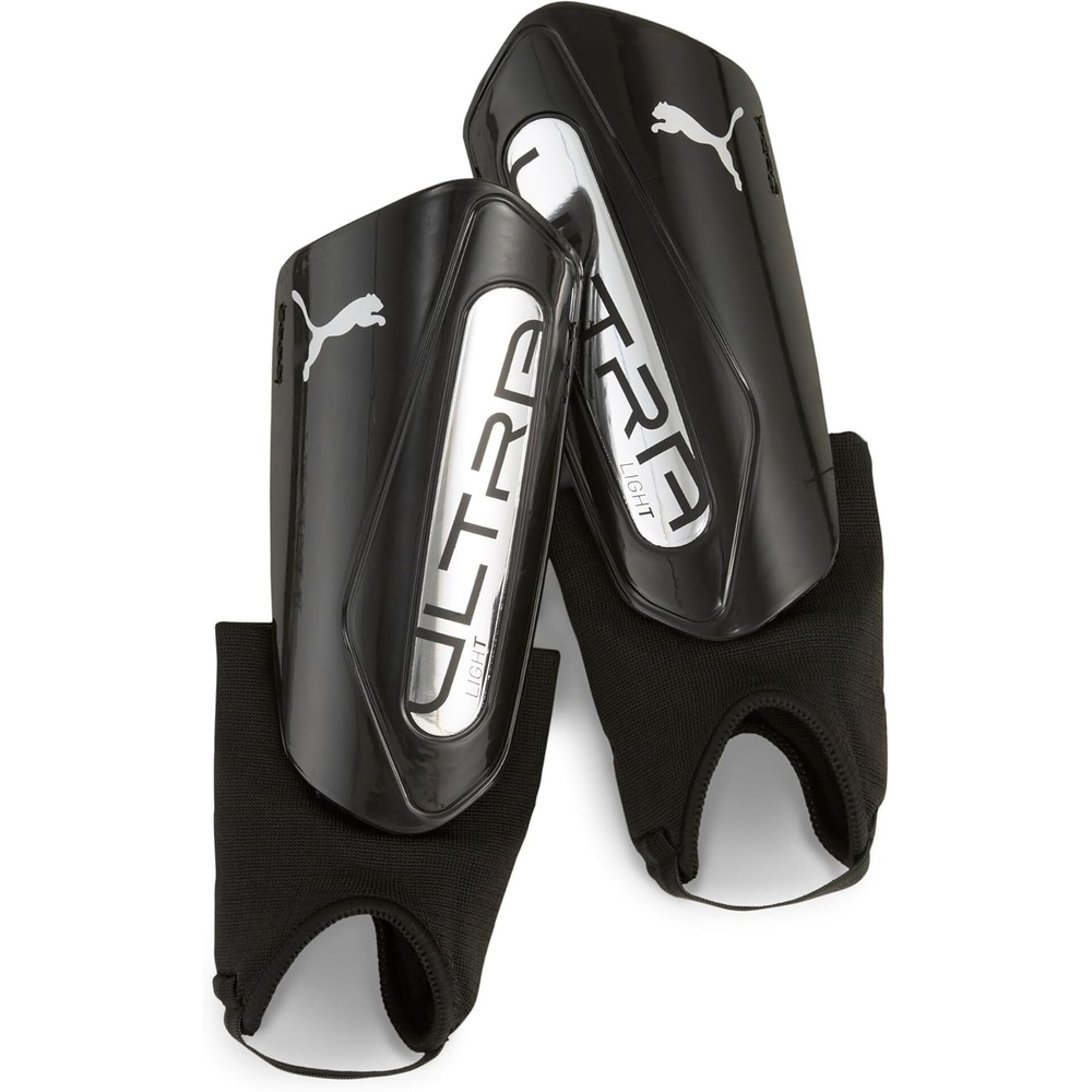 image:imagePUMA Mens Ultra Light Ankle Shinguards Soccer CleatsPUMA BlackPUMA Silver SS25