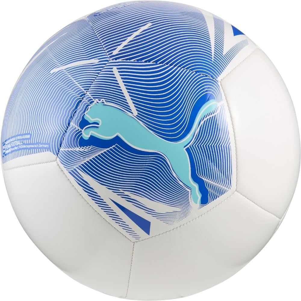 image:imagePUMA Unisex Big Cat Soccer Ball WhiteUltra BlueTeam Aqua AH25 5