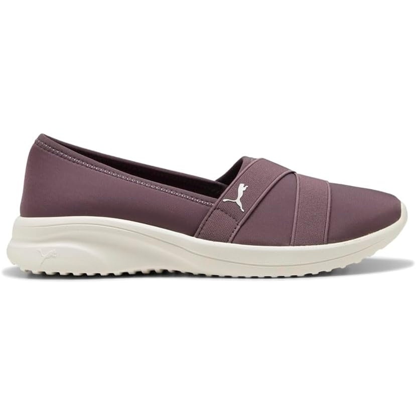 image:imagePUMA Womens Adelina 2 Slip On Sneakers Shoes Casual PurpleRaisinwarm White Ah25