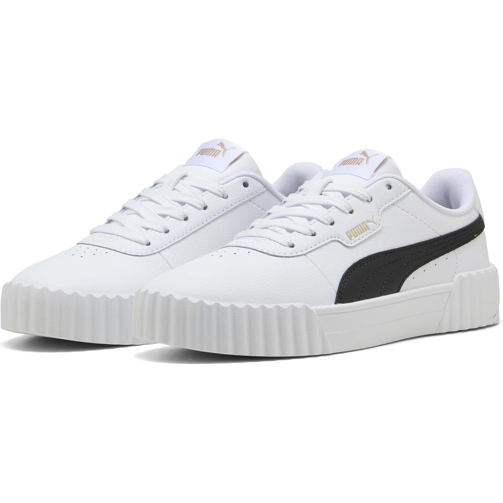 image:imagePUMA Womens Carina 30 Casual SneakersPuma White Puma Black Puma Gold