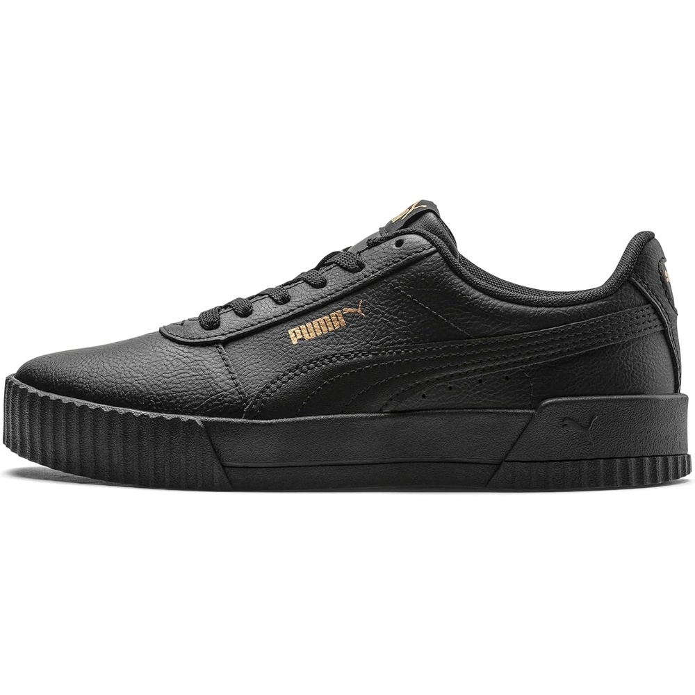 image:imagePUMA Womens Carina Leather SneakerBlack Team Gold