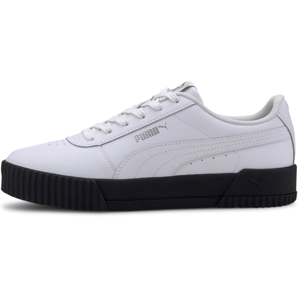 image:imagePUMA Womens Carina Leather SneakerBlack White Black Silver