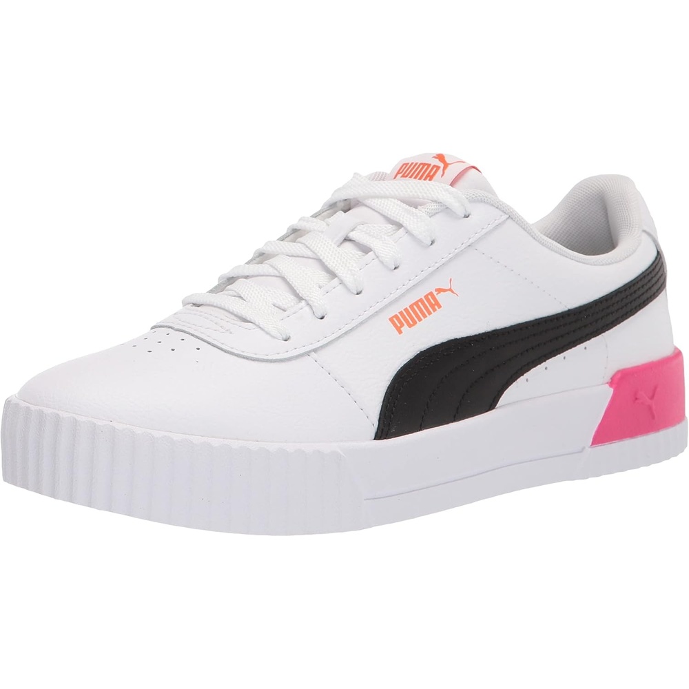 image:imagePUMA Womens Carina Leather SneakerL Whiteglowing Pink