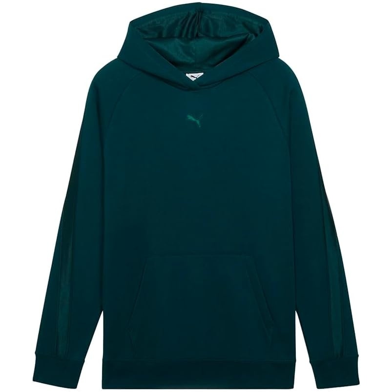 image:imagePUMA Womens Essentials Elevated Satin Hoodie Casual Outerwear Casual  GreenGreen