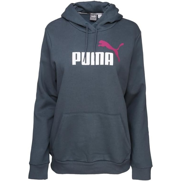 image:imagePUMA Womens Essentials Logo Hoodie Casual Outerwear Casual Hoodie GreyGray
