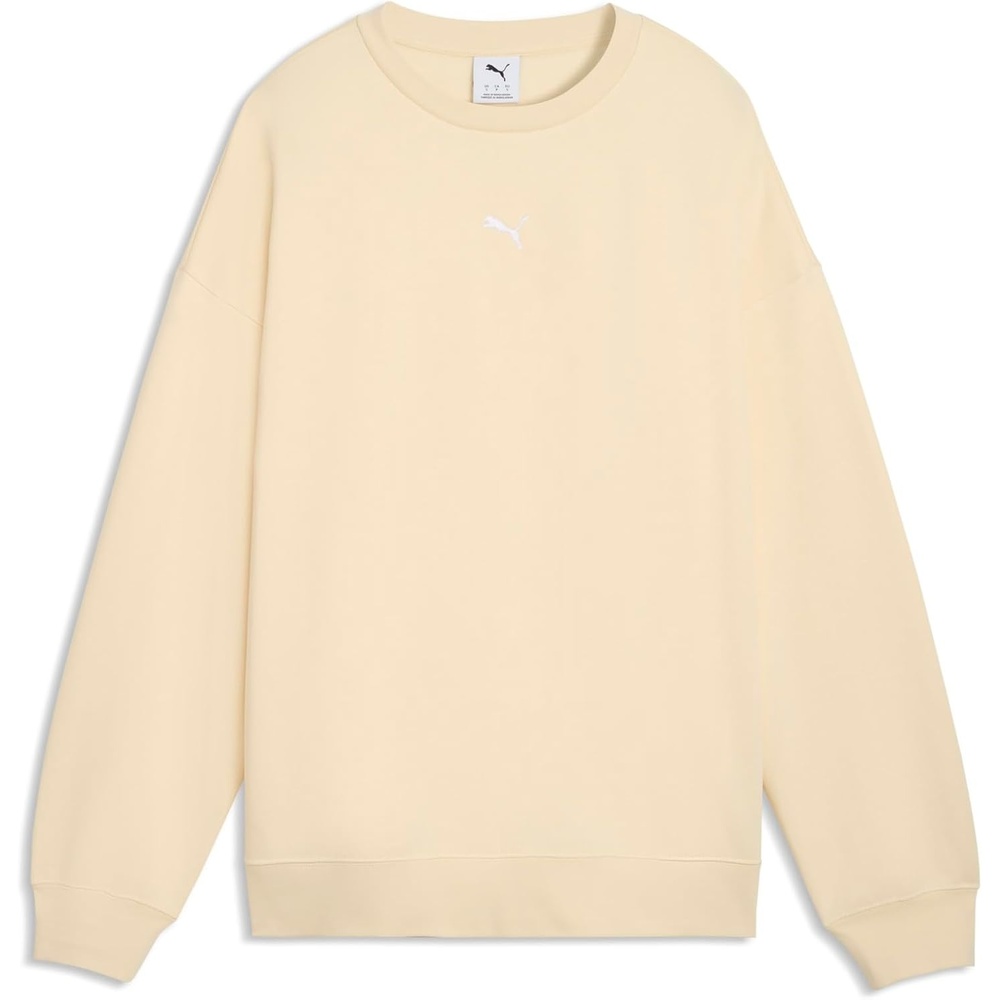 image:imagePUMA Womens Essentials Oversized Fleece SweatshirtButtercream