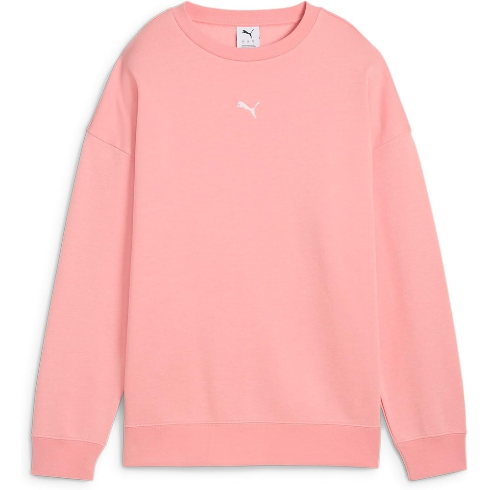 image:imagePUMA Womens Essentials Oversized Fleece SweatshirtPink Fruit Ss25