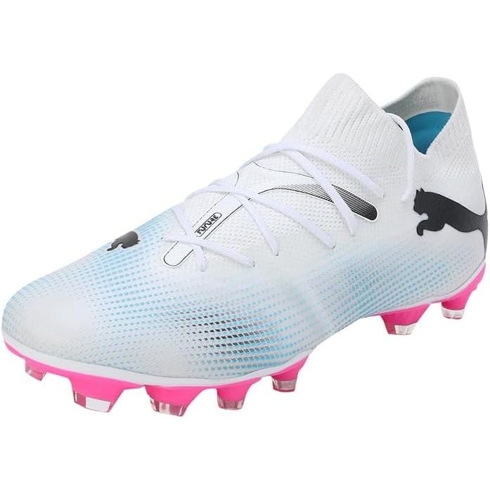 image:imagePUMA Womens Future 7 Match Firm GroundArtificial Ground Soccer Cleats BlueWhiteblackpoison Pink