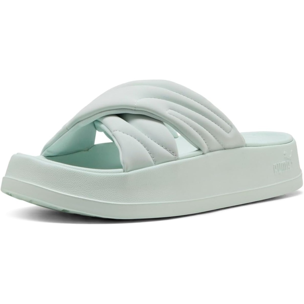 image:imagePUMA Womens Leadcat Platform Slide SandalsPeaceful Bluepuma White