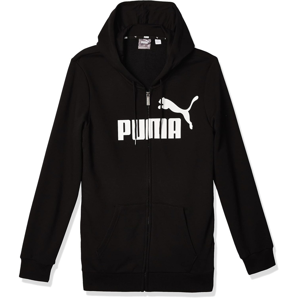 image:imagePUMA mens Essentials Logo Fleece Hoodie Available in Big amp TallBlacklogo