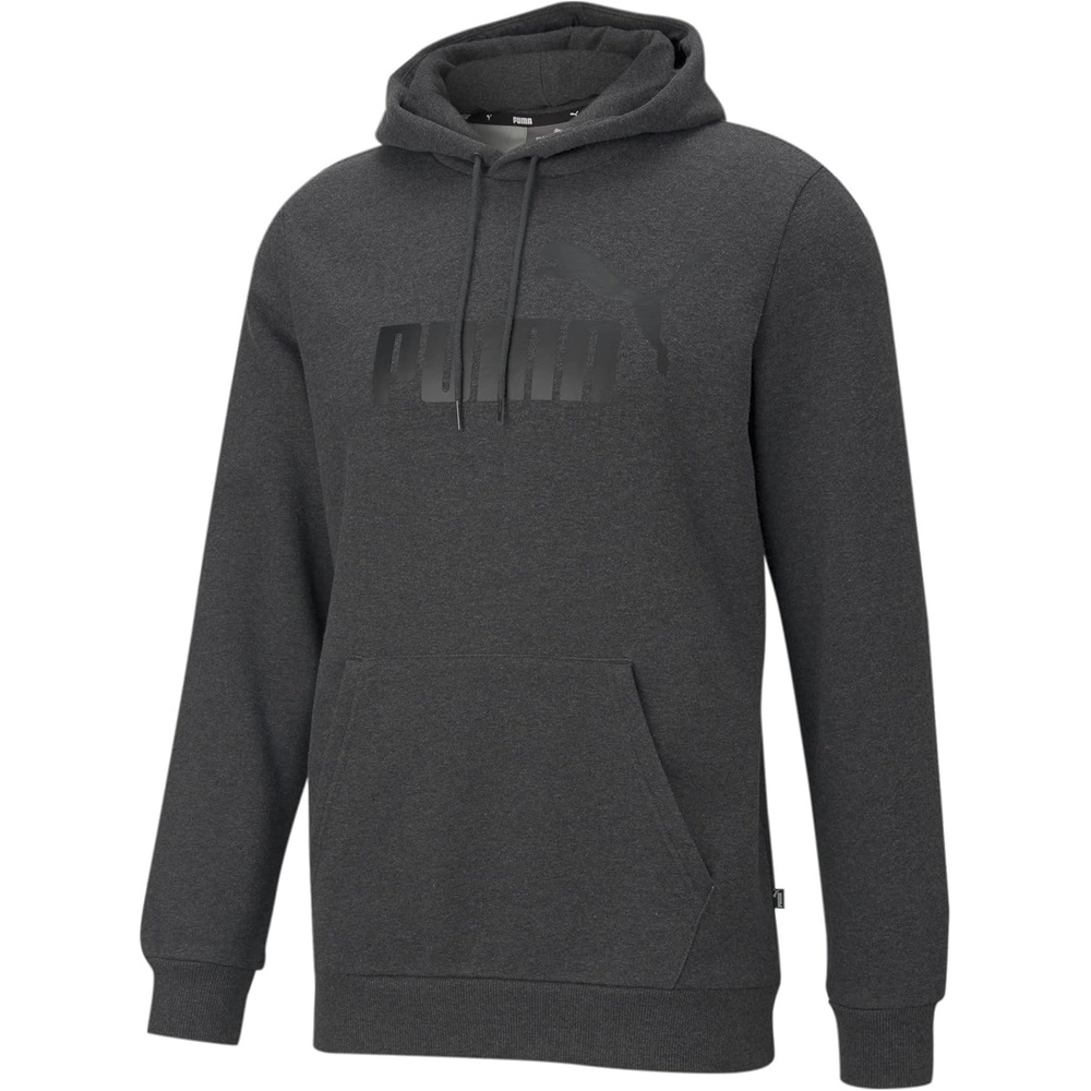 image:imagePUMA mens Essentials Logo Fleece Hoodie Available in Big amp TallDark Gray Heather
