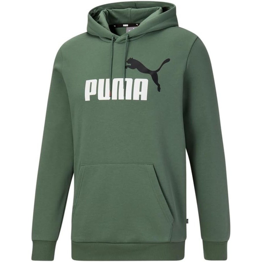 image:imagePUMA mens Essentials Logo Fleece Hoodie Available in Big amp TallDeep Forest