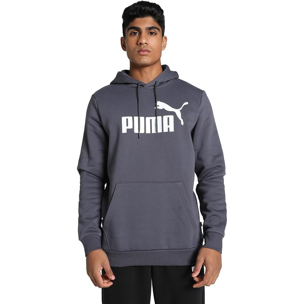 image:imagePUMA mens Essentials Logo Fleece Hoodie Available in Big amp TallGalactic Grey
