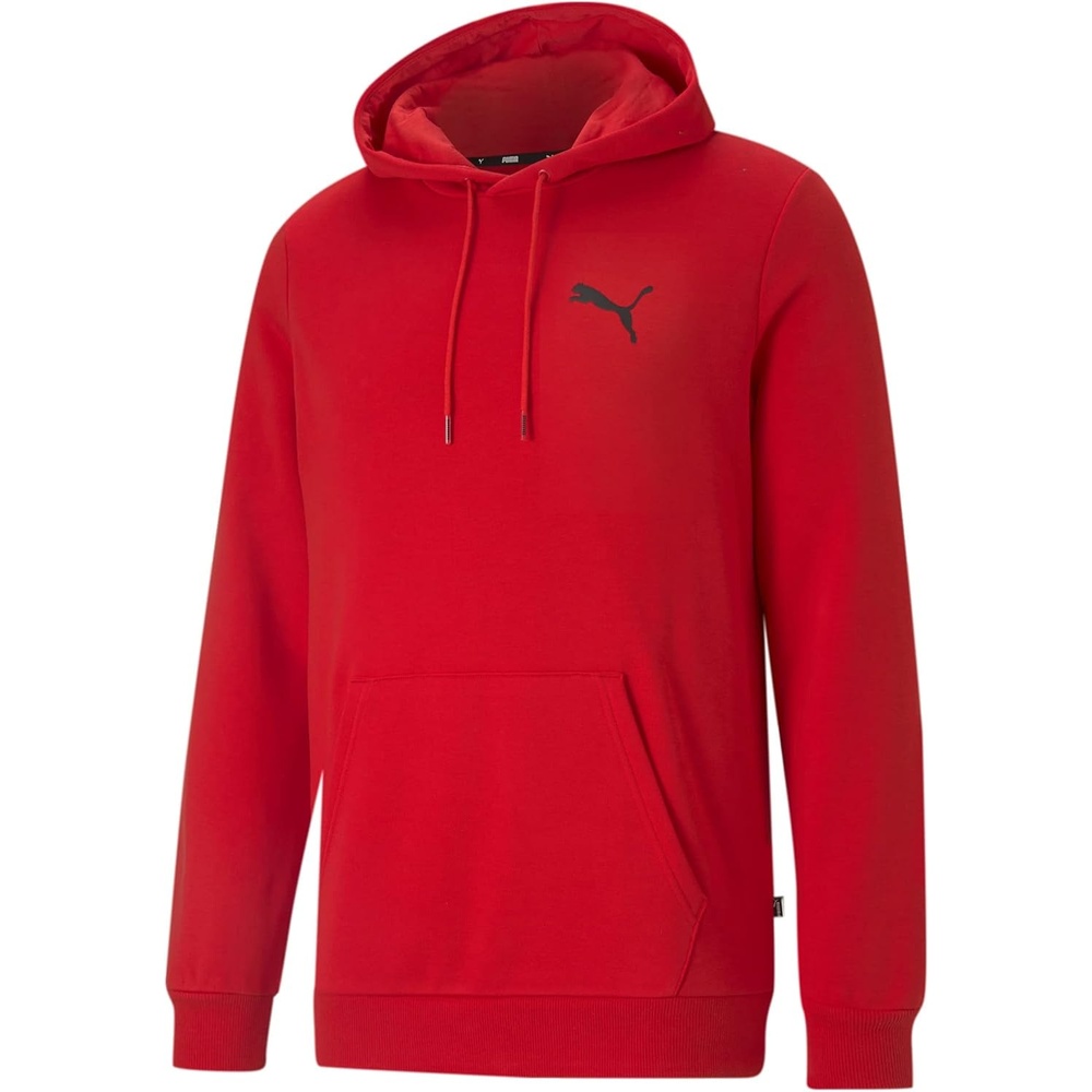 image:imagePUMA mens Essentials Logo Fleece Hoodie Available in Big amp TallHigh Risk RedCat