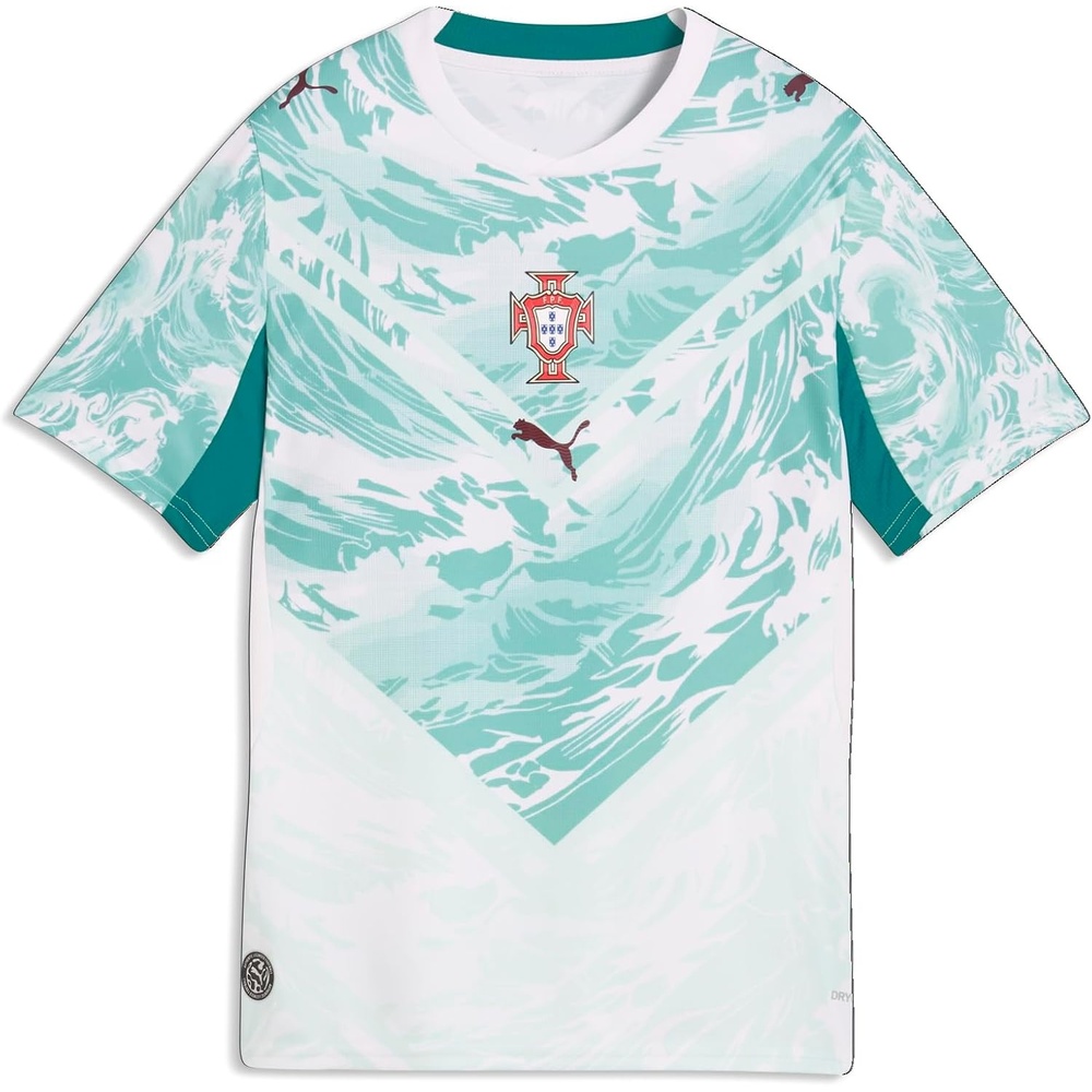 image:imagePuma Junior FA Portugal Away Jersey ReplicaPuma Whitegreen Lagoon