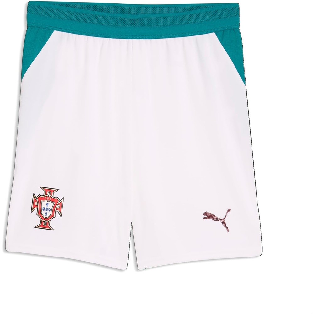 image:imagePuma Junior FA Portugal Shorts ReplicaPuma Whitegreen Lagoon