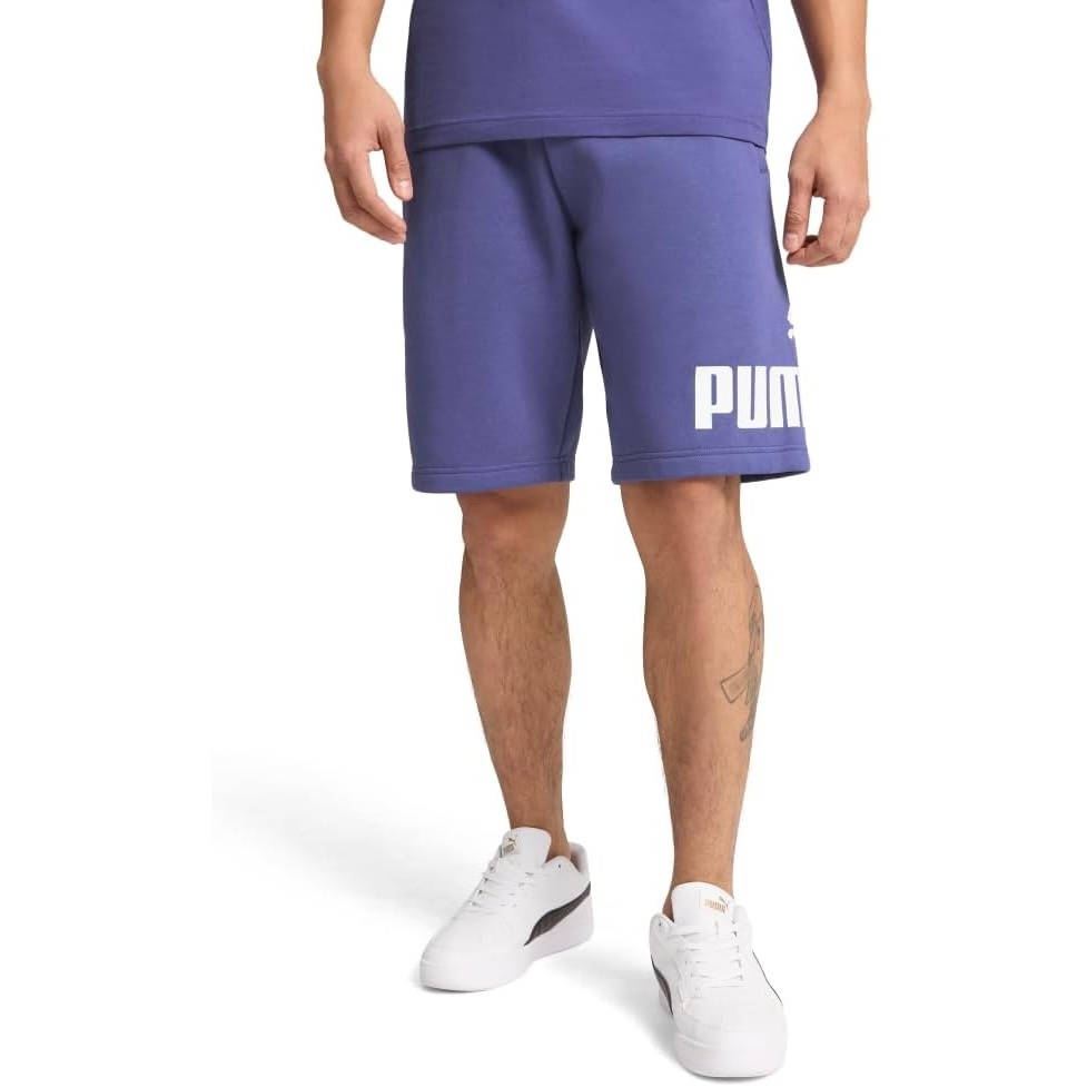 image:imagePuma Mens Big Logo Fleece 10 Shorts Available in Big amp TallBlue Crystal Ss25