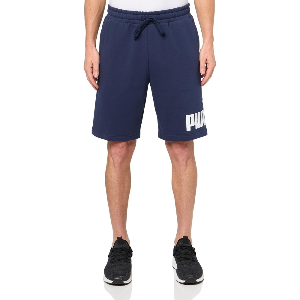 image:imagePuma Mens Big Logo Fleece 10 Shorts Available in Big amp TallPuma Navy Ss25