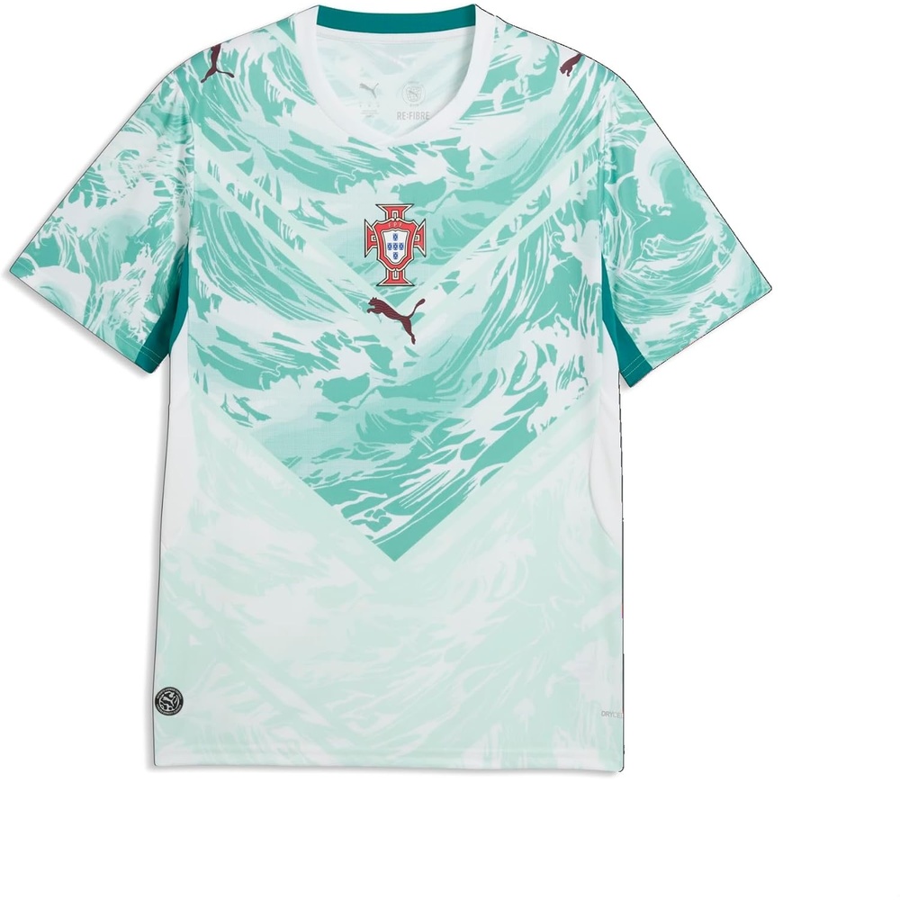 image:imagePuma Mens FA Portugal Away Jersey ReplicaPuma Whitegreen Lagoon