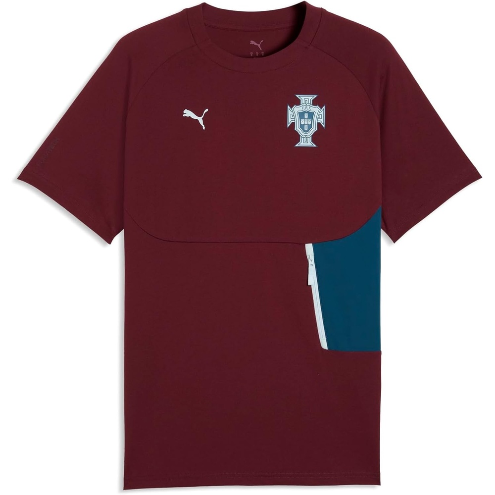 image:imagePuma Mens FA Portugal Pocket TShirtRuby Shimmerocean Tropic
