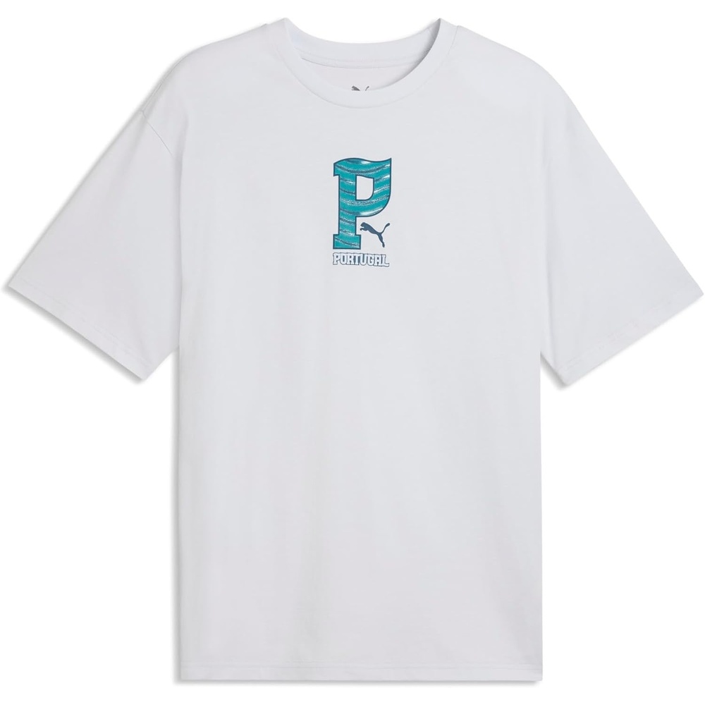 image:imagePuma Mens FA Portugal Relaxed TShirtSilver Mistocean Tropic