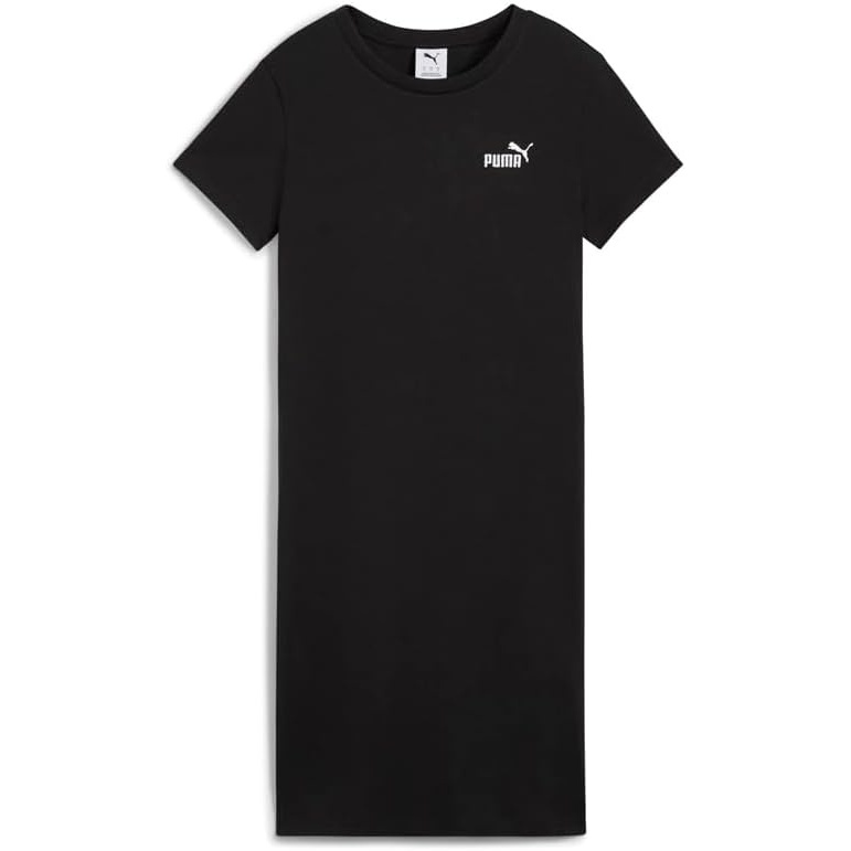 image:imagePuma Womens Essentials Small Logo Slim Fit TShirt DressBlack Ah25