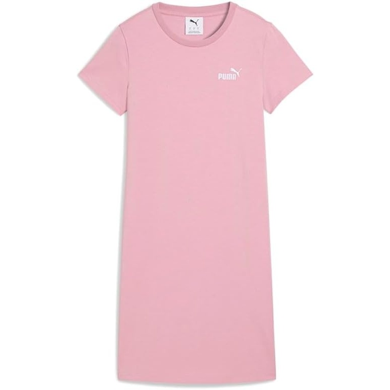 image:imagePuma Womens Essentials Small Logo Slim Fit TShirt DressPoised Pink Ah25