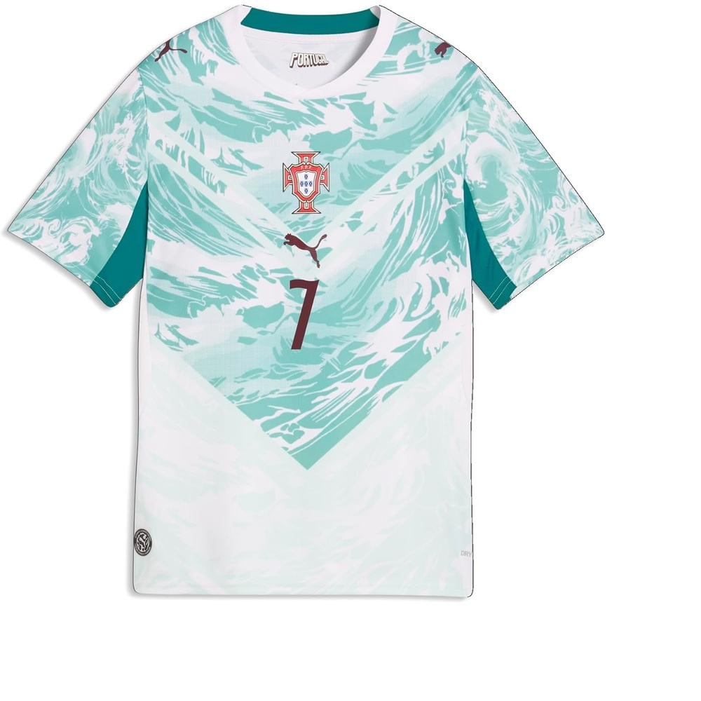 image:imagePuma Womens FA Portugal Away Player Jersey ReplicaPuma Whitegreen Lagoon