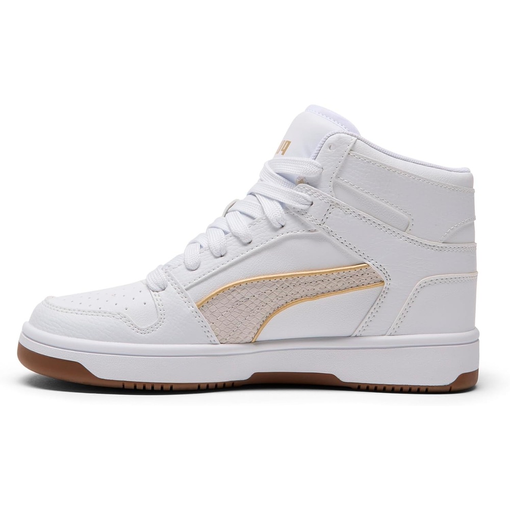 image:imagePuma Womens Rebound Layup Luster Mid ShoesWhitegold Ah25