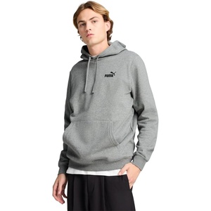 PUMA Mens Essentials No. 1 Logo Hoodie Casual Outerwear Casual – Black(Medium Gray Heather)