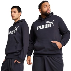 PUMA Mens Essentials No. 1 Logo Hoodie Casual Outerwear Casual – Black(New Navy Ss25)