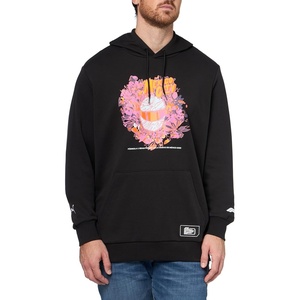 PUMA Mens F1 Essentials Logo Graphic Hoodie Casual Outerwear Casual – Black(Black Mexico Ah25)