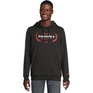 PUMA Mens F1 Essentials Logo Graphic Hoodie Casual Outerwear Casual – Black(Puma Black)
