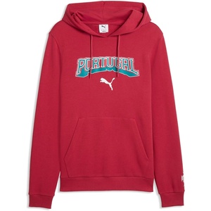PUMA Men’s Fa Portugal Hoodie(Club Red-puma White)