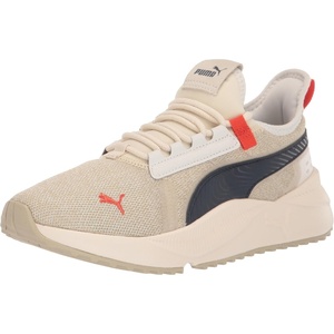 PUMA Mens Pacer Future Lace Up Sneakers Shoes Casual(Pristine-parisian Night-cherry Tomato)
