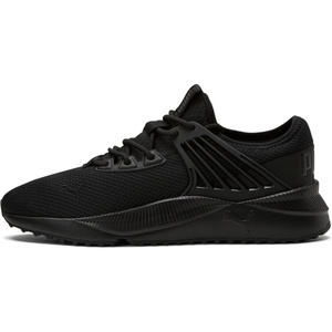PUMA Mens Pacer Future Lace Up Sneakers Shoes Casual(Puma Black-puma Black- Black)