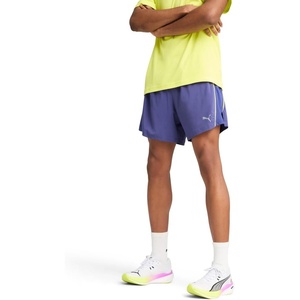 PUMA Mens Run Velocity 5 Inch Shorts Casual Bottoms Casual(Blue Crystal)