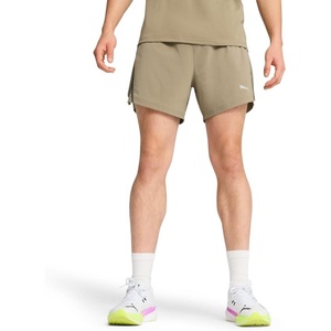PUMA Mens Run Velocity 5 Inch Shorts Casual Bottoms Casual(Velvet Moss Ss25)