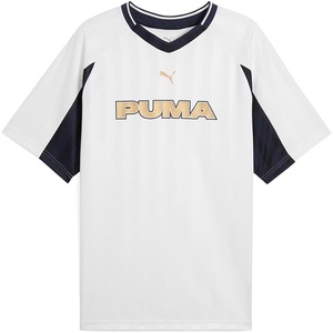 PUMA Mens Sport V-Neck Short Sleeve Jersey Casual -(Puma White)