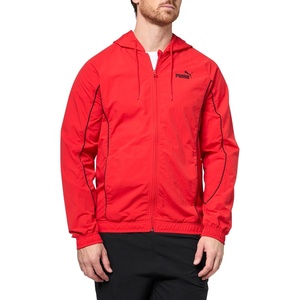 PUMA Mens Sport Woven Jacket Athletic Outerwear Casual(For All Time Red Ah25)