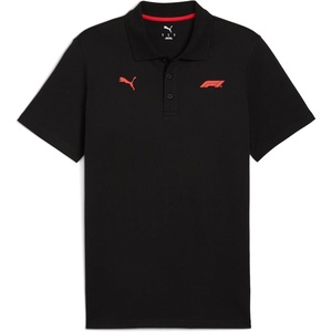 PUMA Men’s Standard Formula 1 Essentials Logo Polo, Black