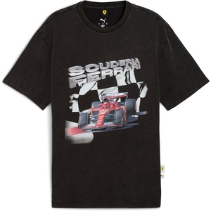 PUMA Men’s Standard Scuderia Ferrari Formula 1 Graphic T-Shirt, Black Car AH25