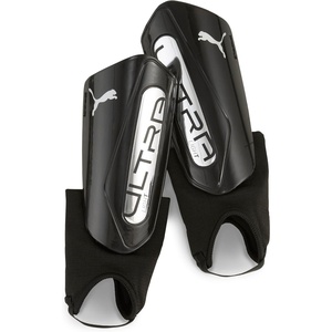 PUMA Mens Ultra Light Ankle Shinguards Soccer Cleats(PUMA Black-PUMA Silver SS25)