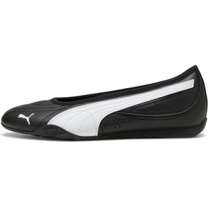 PUMA Womens Catch Soleil Ballerina Flats Casual – Pink(Black/White)