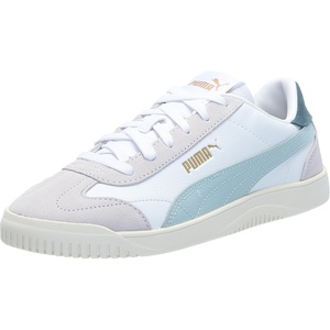 PUMA Women’s Club 5v5 Sneakers(Suede-puma White-frosted Dew-marble)