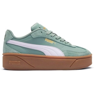 PUMA Women’s Club II Era Platform Sneakers(Green Moon-lilac Frost)