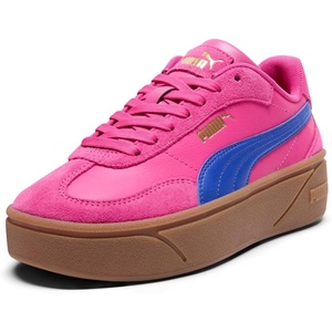 PUMA Women’s Club II Era Platform Sneakers(Pink-vivid Blue)