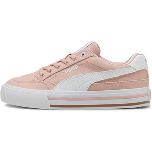 PUMA Women’s Court Classic Vulc Sneakers(Rose Quartz-white)
